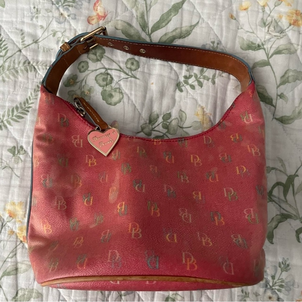 Dooney & Bourke Pink Monogram Hobo Bag